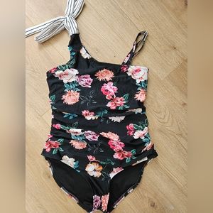 Pink Desert one shoulder swimsuit